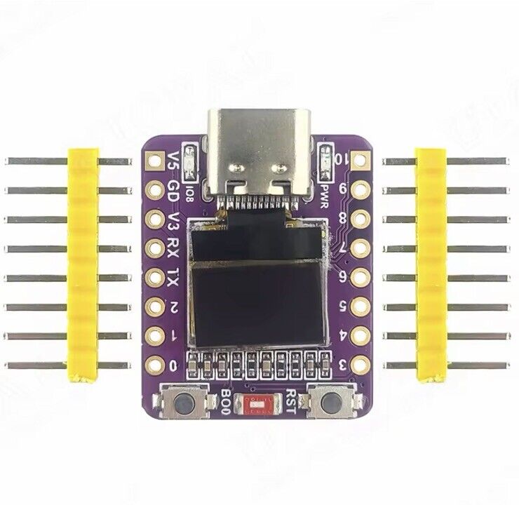 ESP32-C3 OLED Super Mini WiFi Bluetooth Development Board UART 32-bit I2CSPI