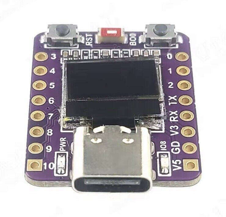 ESP32-C3 OLED Super Mini WiFi Bluetooth Development Board UART 32-bit I2CSPI