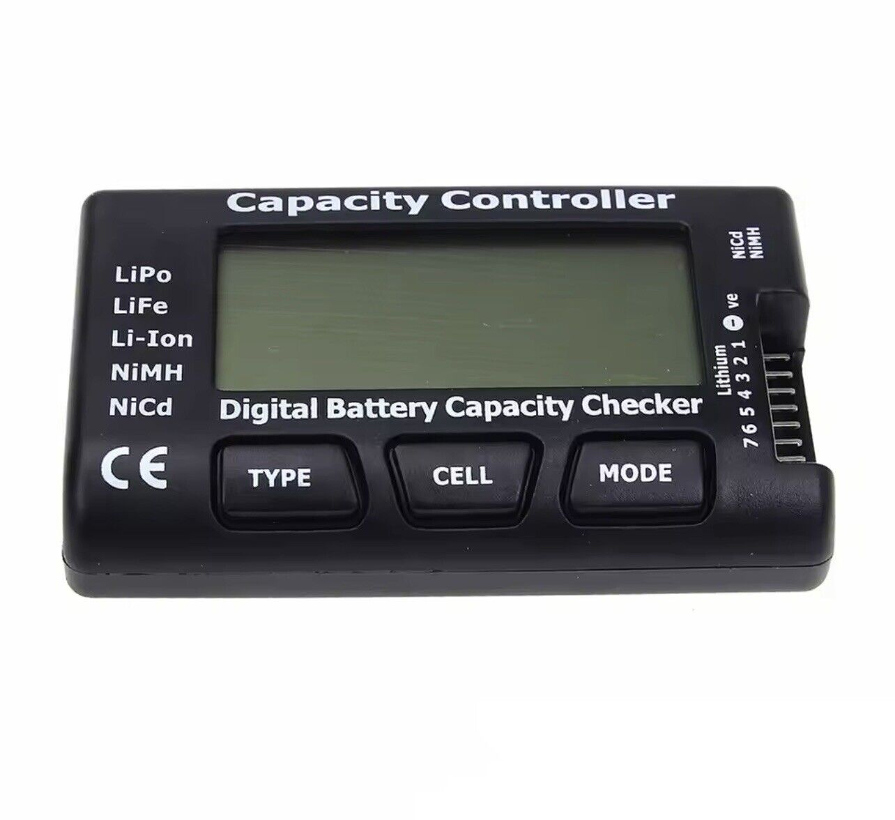Cellmeter-7 Battery Capacity Tester Analyser Unit LiPo LiFe Li-ion NiMh NiCd