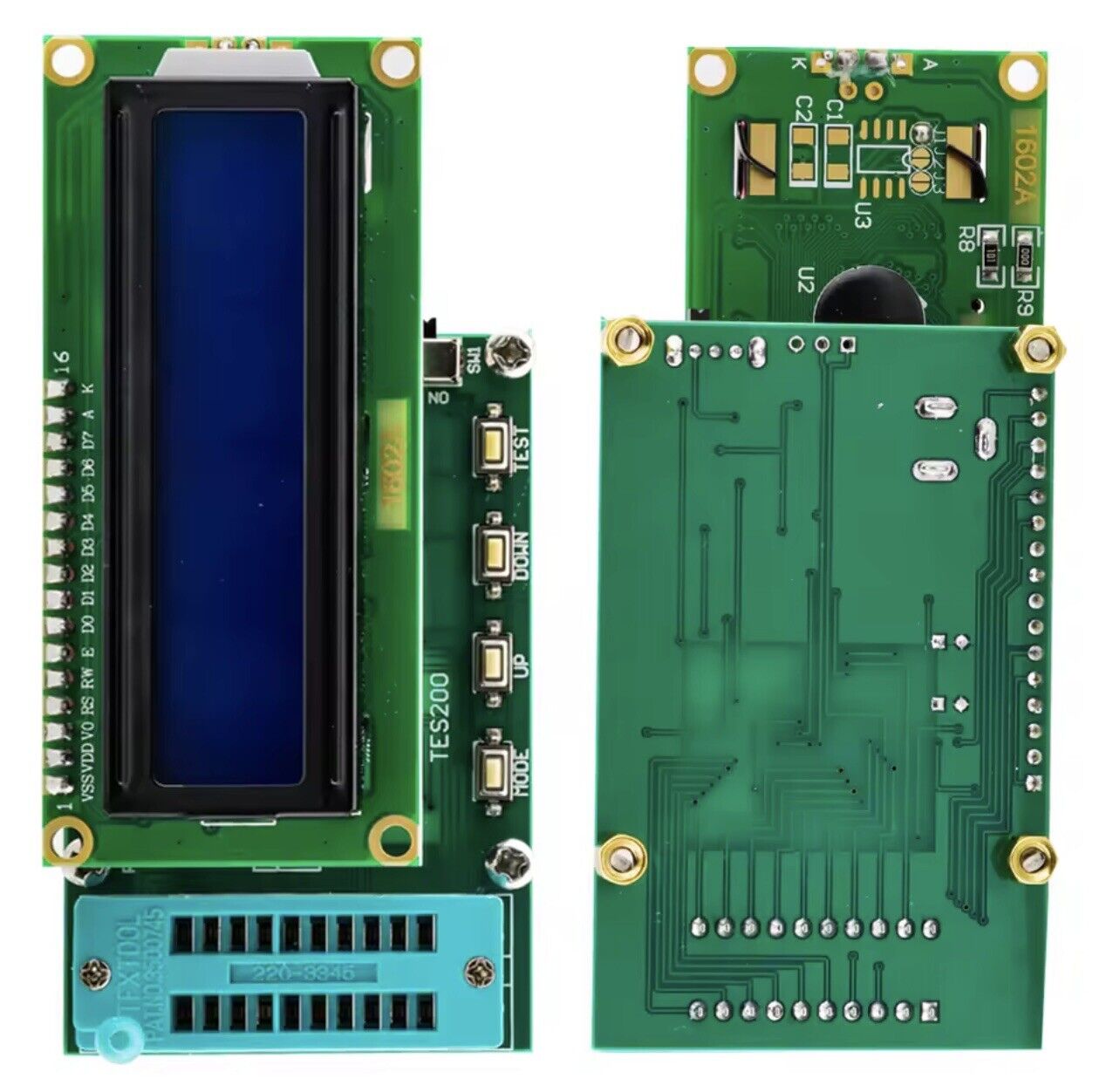 TES200 IC Tester LED Digital Meter 74 40 45 Series lC Logic Gate Tester DC7-12 V