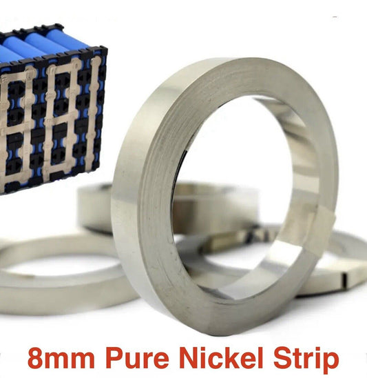 5 Mtrs 8 x 0.1mm Pure nickels Nickel Strip Tape Spot Welders Welding Equipment