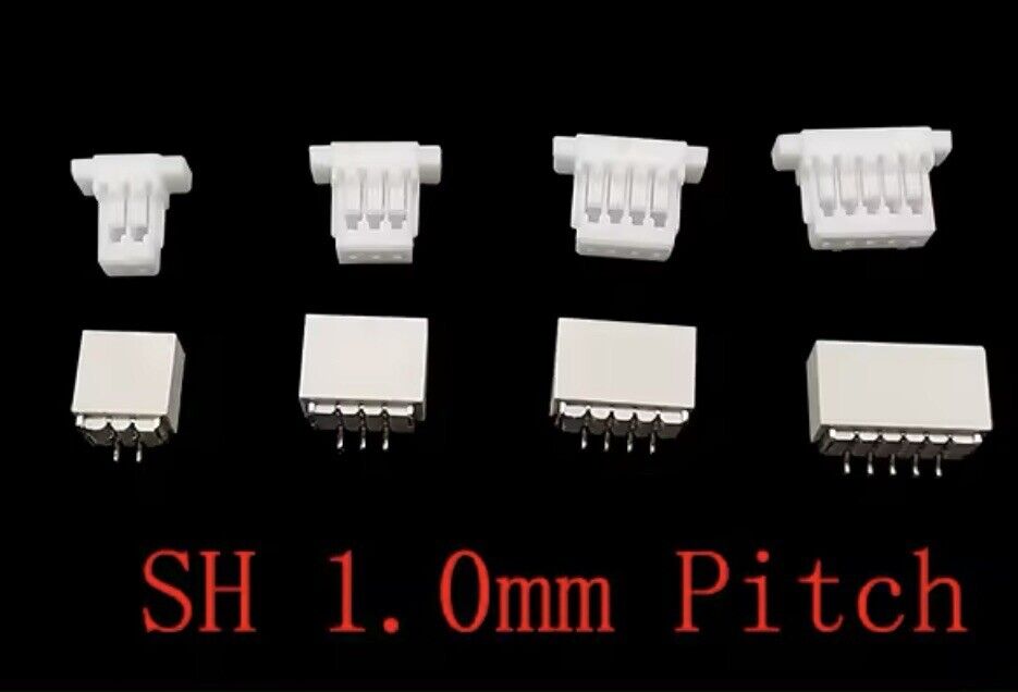 60 Sets SMD JST 1.0mm SH1.0mm 2-3-4-5 Pin Micro Connector Quadcopter Electronic