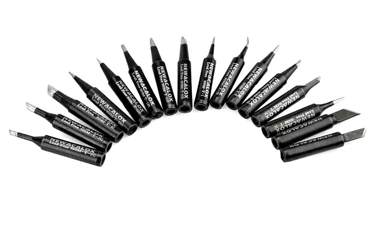 16PCS 900M-T Soldering Solder Iron Tips Bits Suit HAKKO YIHUA 936 937 Fx888 8786