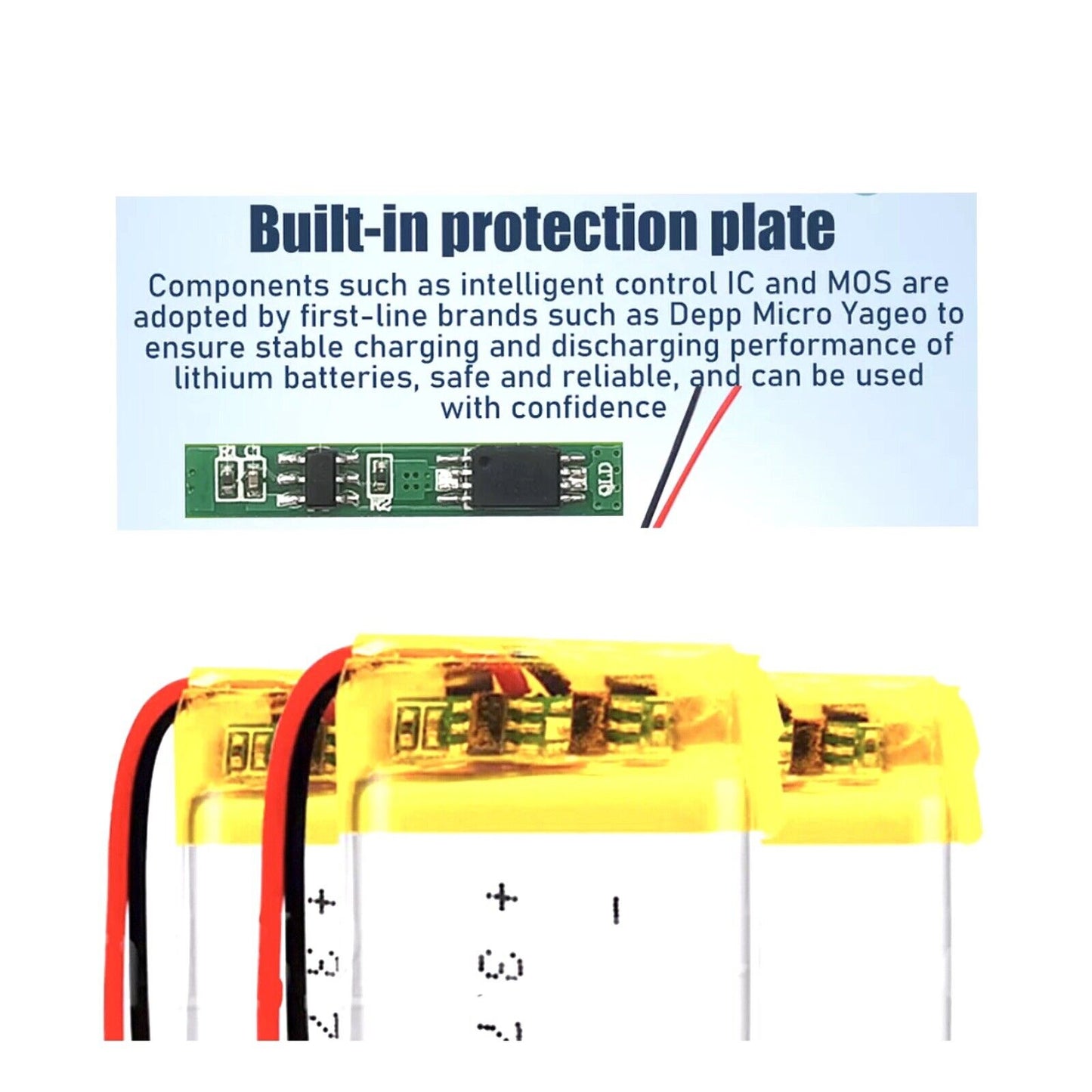 1 X Polymer Lithium Ion Battery LiPo 1000mAh 3.7V 102535 10x25x35 Inc PH2.0 Plug