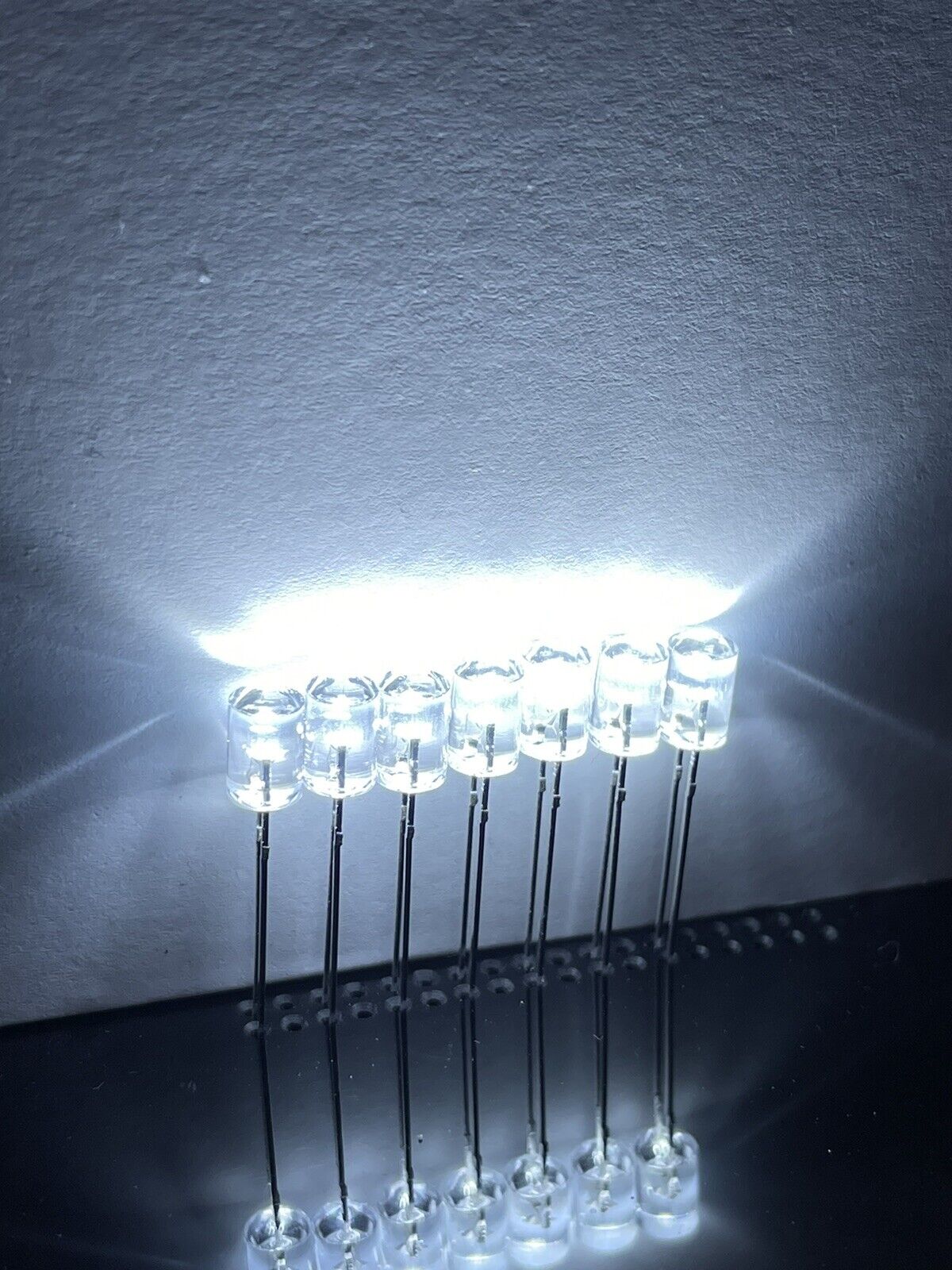 5mm Cool White Led Light Emitting Diode Flat Top 100pcs Led Clear Top No Edge