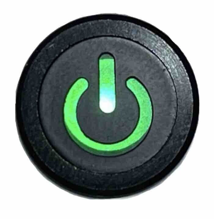 14mm GREEN POWER ON Dash Panel Warning Pilot Light Indicator Lamp Car 12V-36V