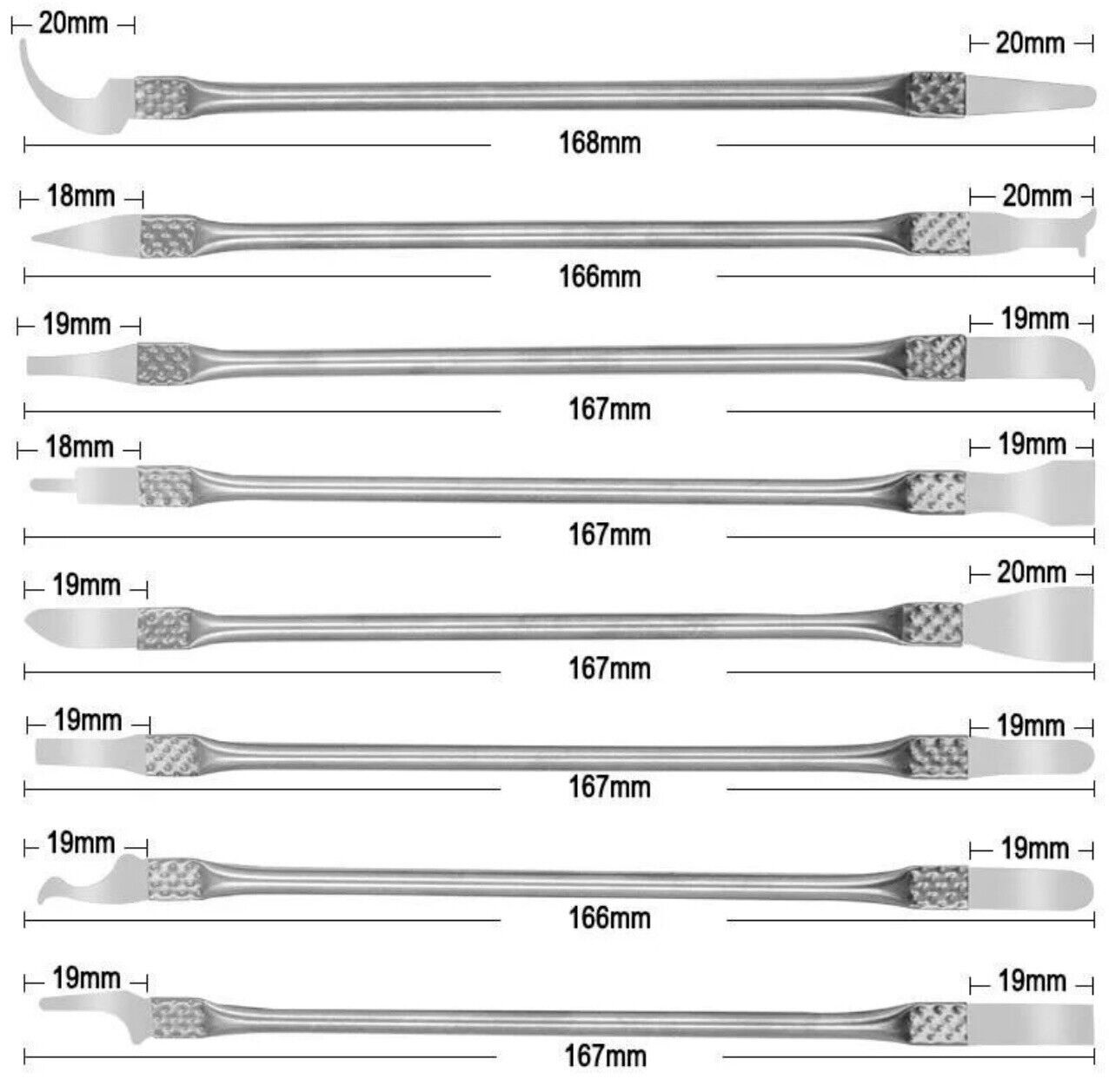 8PC Professional Phone Laptop Repair Tool CPU Chip Stainless Steel Glue Removal
