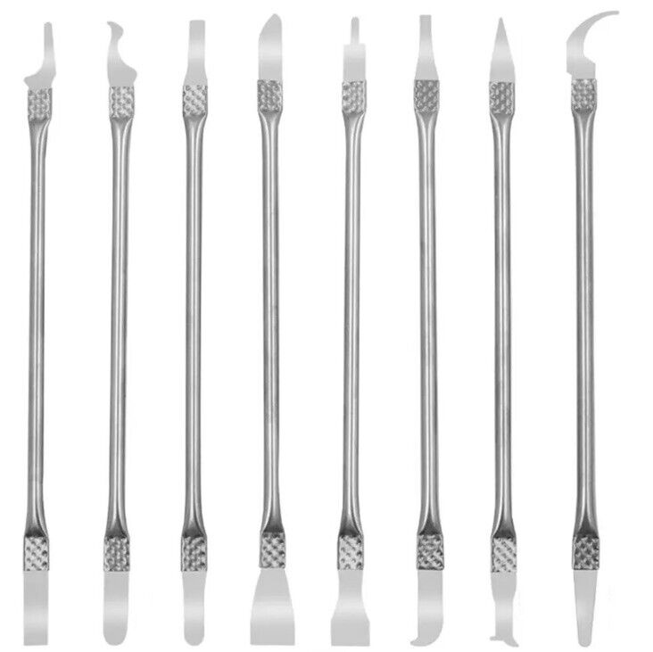 8PC Professional Phone Laptop Repair Tool CPU Chip Stainless Steel Glue Removal