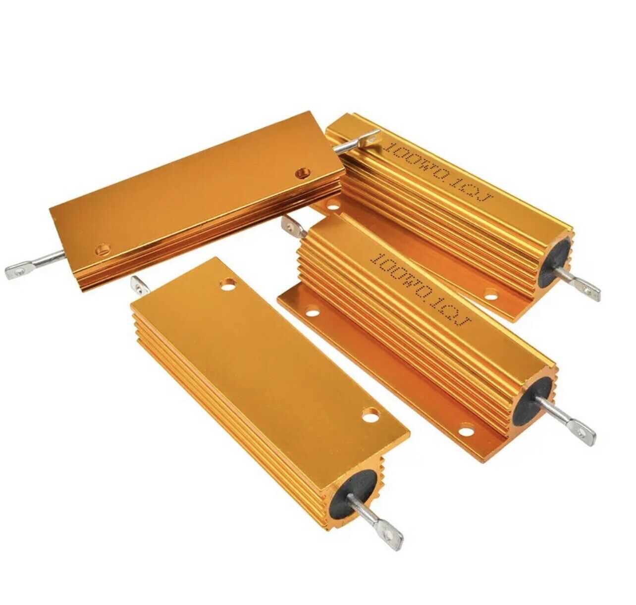 1 X 100 Watt Power Resistor Aluminium Shell Case Wire Wound Resistor 0.05R-50KR