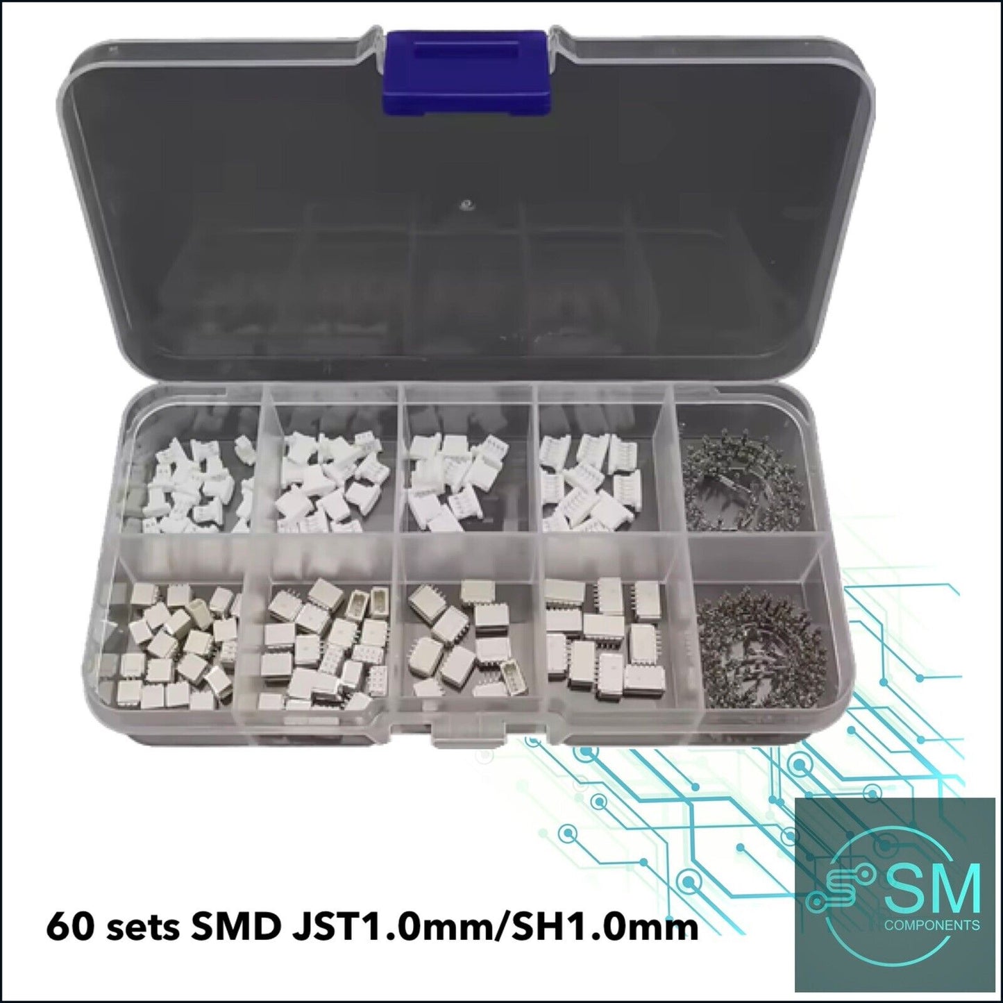 60 Sets SMD JST 1.0mm SH1.0mm 2-3-4-5 Pin Micro Connector Quadcopter Electronic