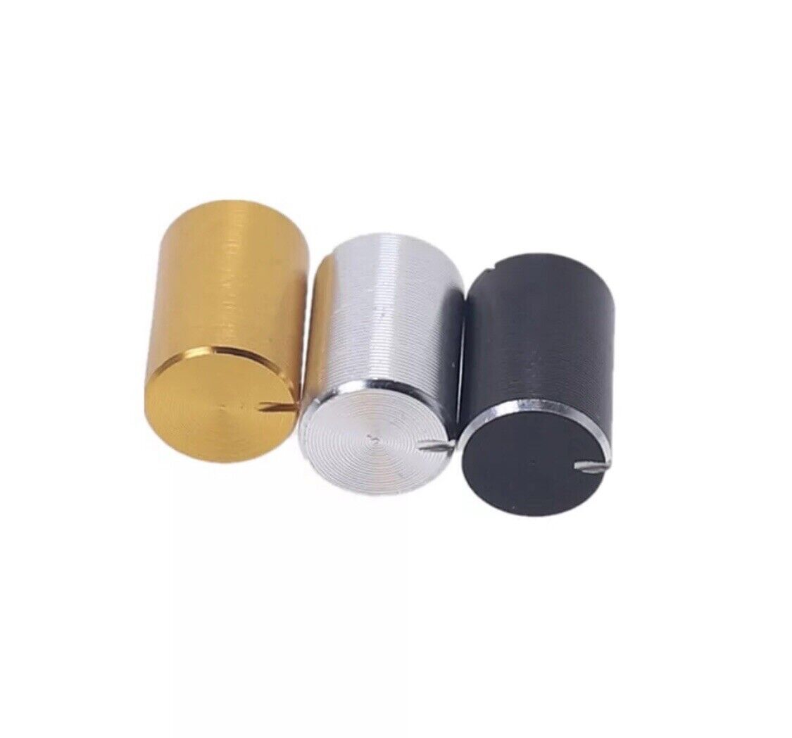 10pcs GOLD Aluminium Rotary Volume Knob Suit 6mm Shaft Potentiometer 10 X 14mm