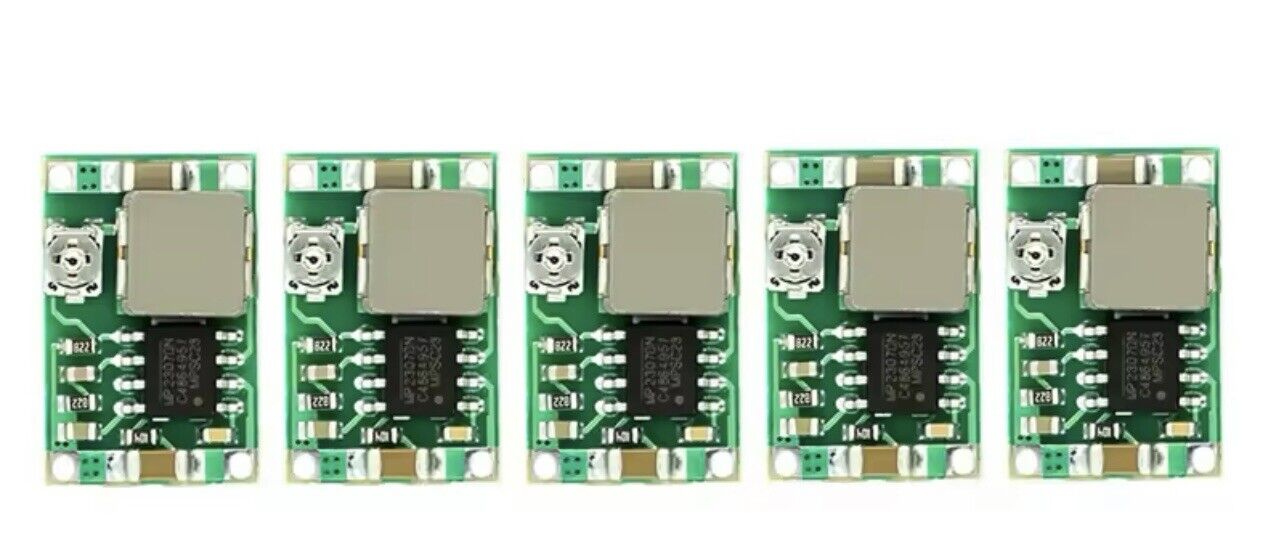 5 X Mini-360 Buck DC-DC Converter Step Down Module 4.75-23V to 1-17V R/C Drones