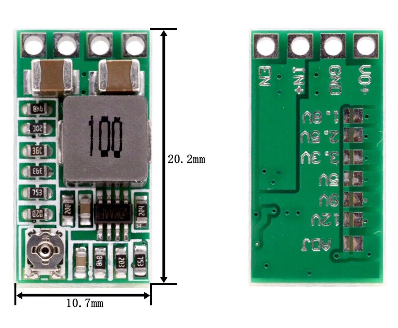 5 X Mini DC 12-24V To 5V 3A Step Down Power Supply Module Voltage Buck Converter