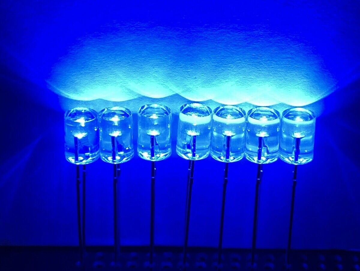 5mm Cool White Led Light Emitting Diode Flat Top 100pcs Led Clear Top No Edge