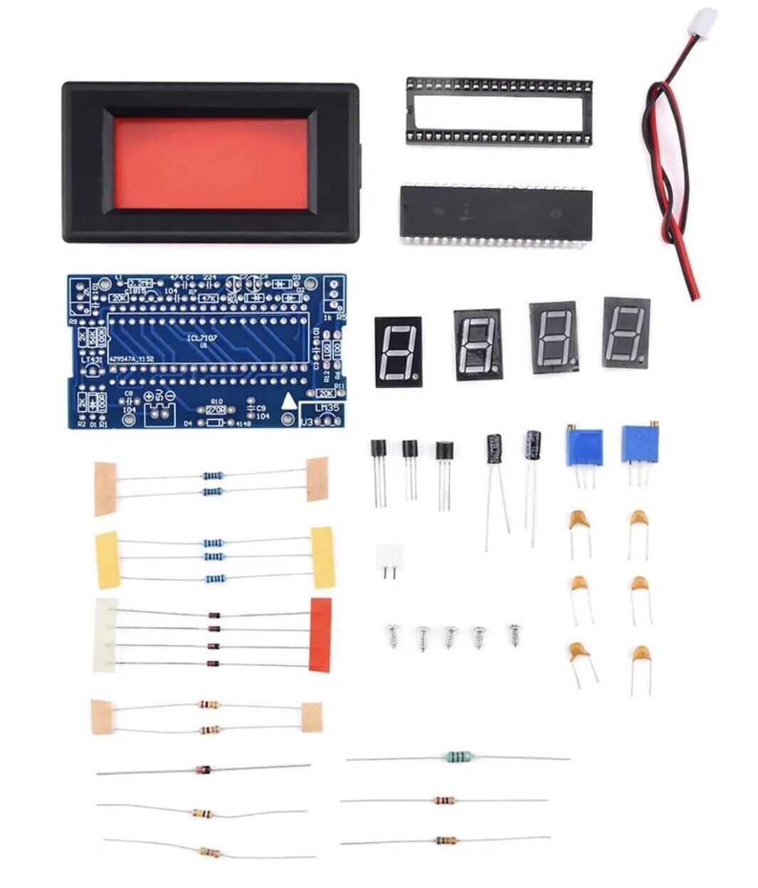 ICL7107 DIY 0-200V Digital Voltmeter Soldering Project DIY Module DC 5V Ammeter
