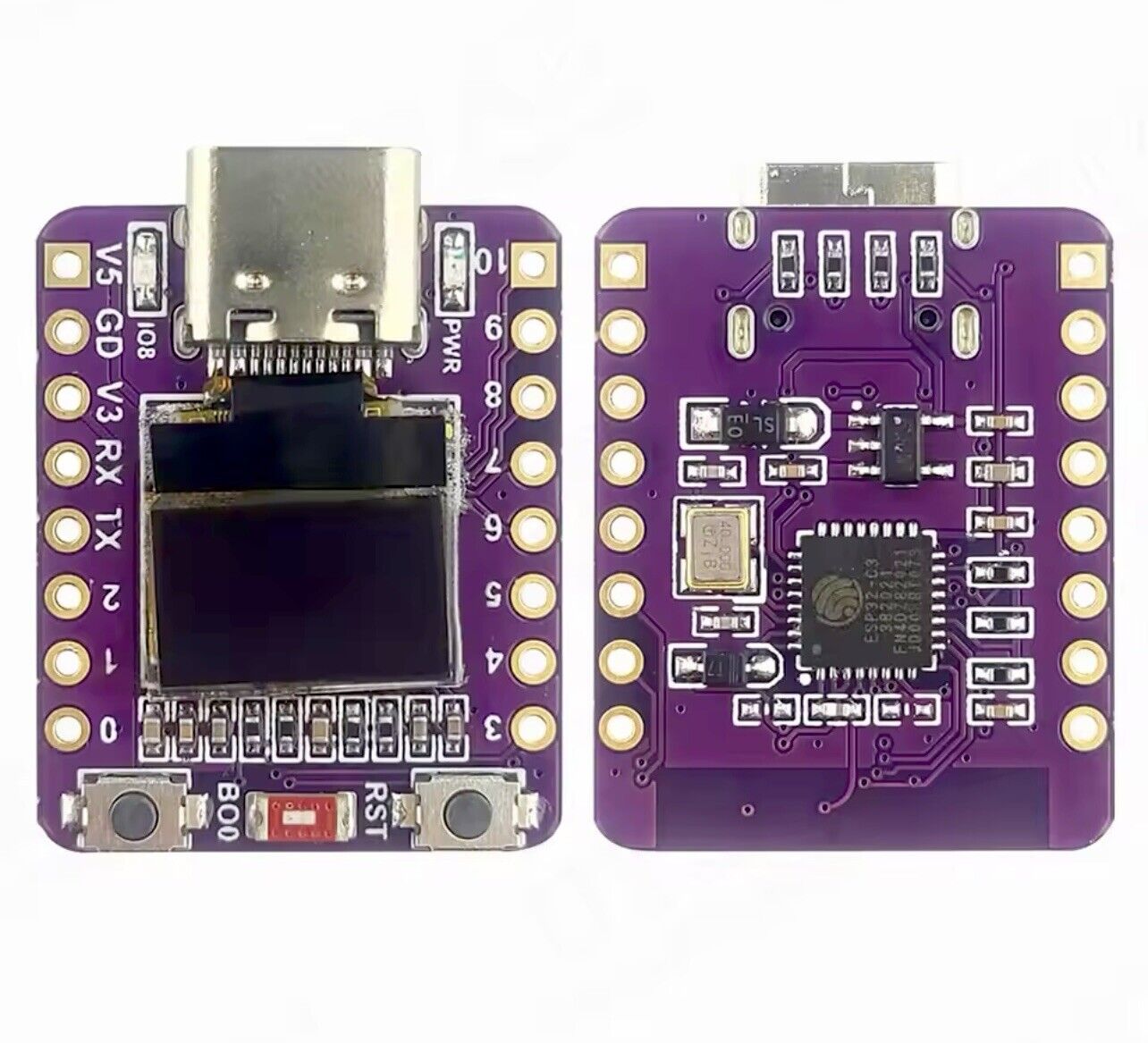 ESP32-C3 OLED Super Mini WiFi Bluetooth Development Board UART 32-bit I2CSPI