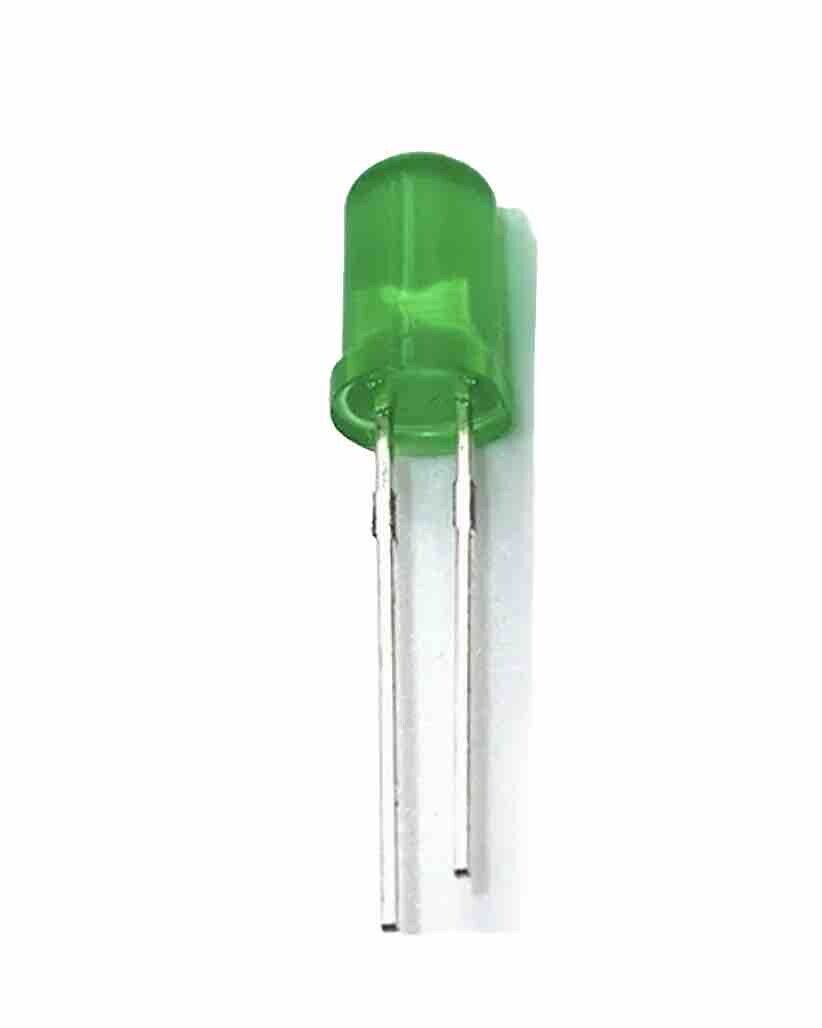 100PCS 5mm YELLOW GREEN Colour Diffused LED Light Emitting Diodes DIY