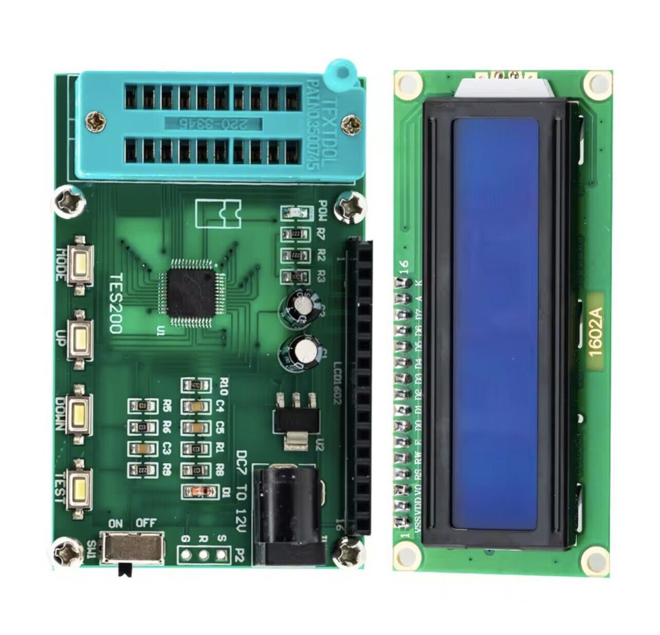 TES200 IC Tester LED Digital Meter 74 40 45 Series lC Logic Gate Tester DC7-12 V