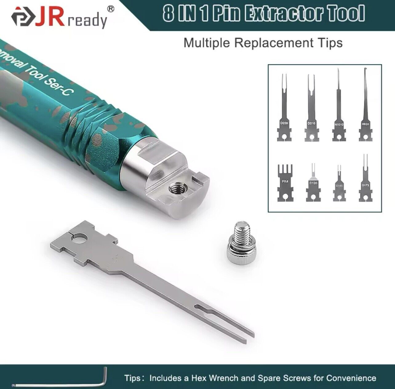 JR ready ST5255 Deutsch Pin Removal Tool Pin Socket NLok Bosch JPT Molex Removal