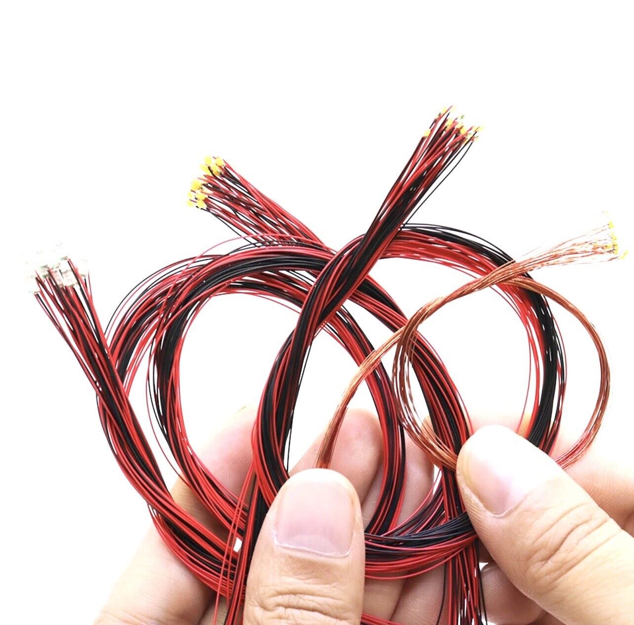 2-20 PCS Pre-Soldered Micro Litz Wired Leads SMD Led 0402 0805 Inc Resistors 12VDC