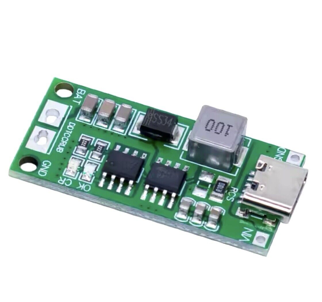 2 X Type-C 2S-3S-4S 2A Lipo Lithium Polymer Charge Unit 3-6V Input- 8.4V - 16.8V
