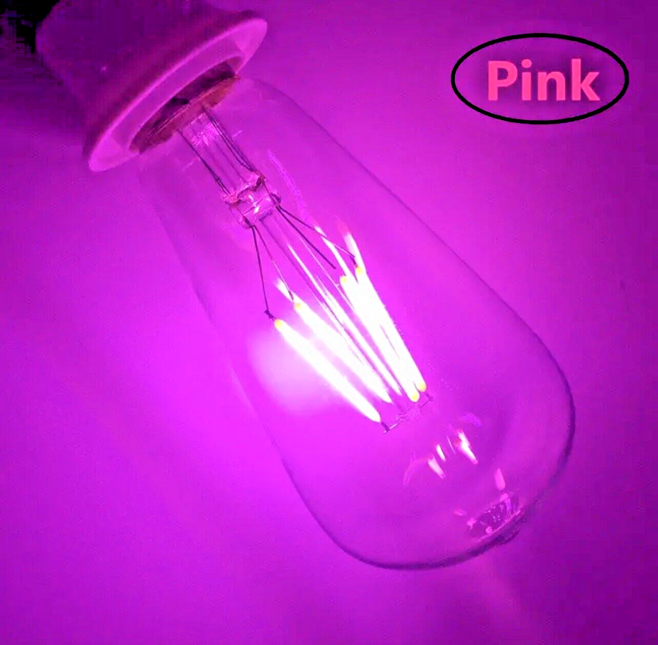 10Pcs 3V PINK Rigid Silicone Filament DIY Led Light Emitting Diodes 80mA