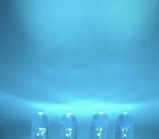 100PCS 5mm Ice Blue LED Flicker Flame Diodes DIY Candle Light Emitting Diodes