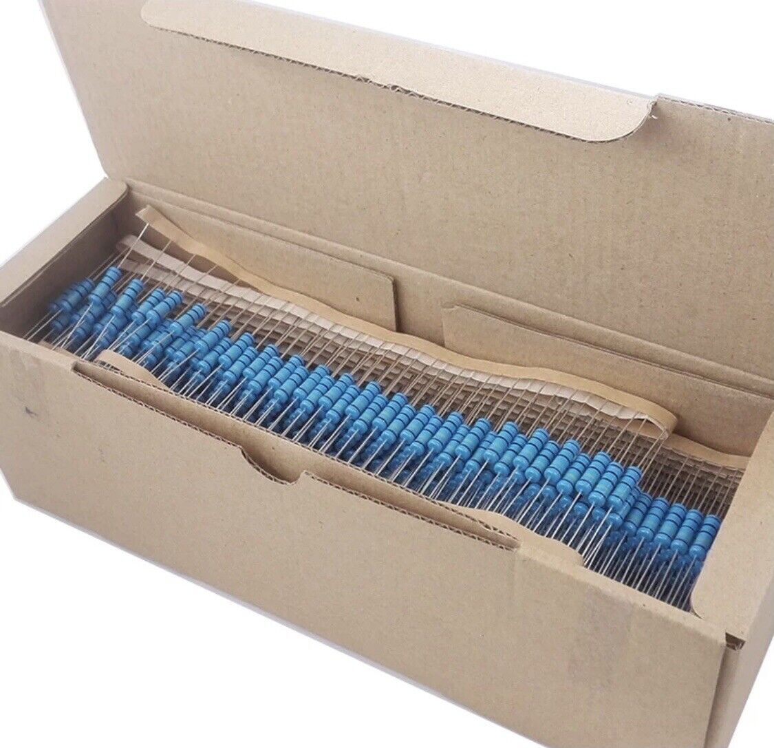 300PCS 2W 2 Watt Metal Oxide Film Resistor Axial Leads 10-1MOhm ±1% Tolerance