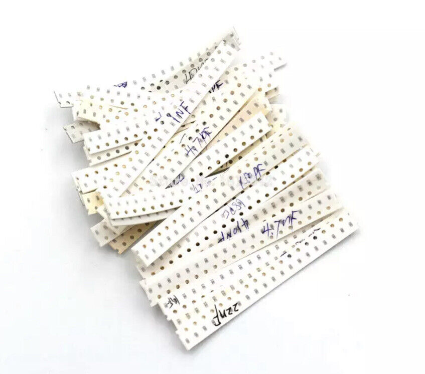 720PCS 0603 1pF-10uF 5% SMD Capacitors Chip SMT DIY Electronic 36 Values 20each