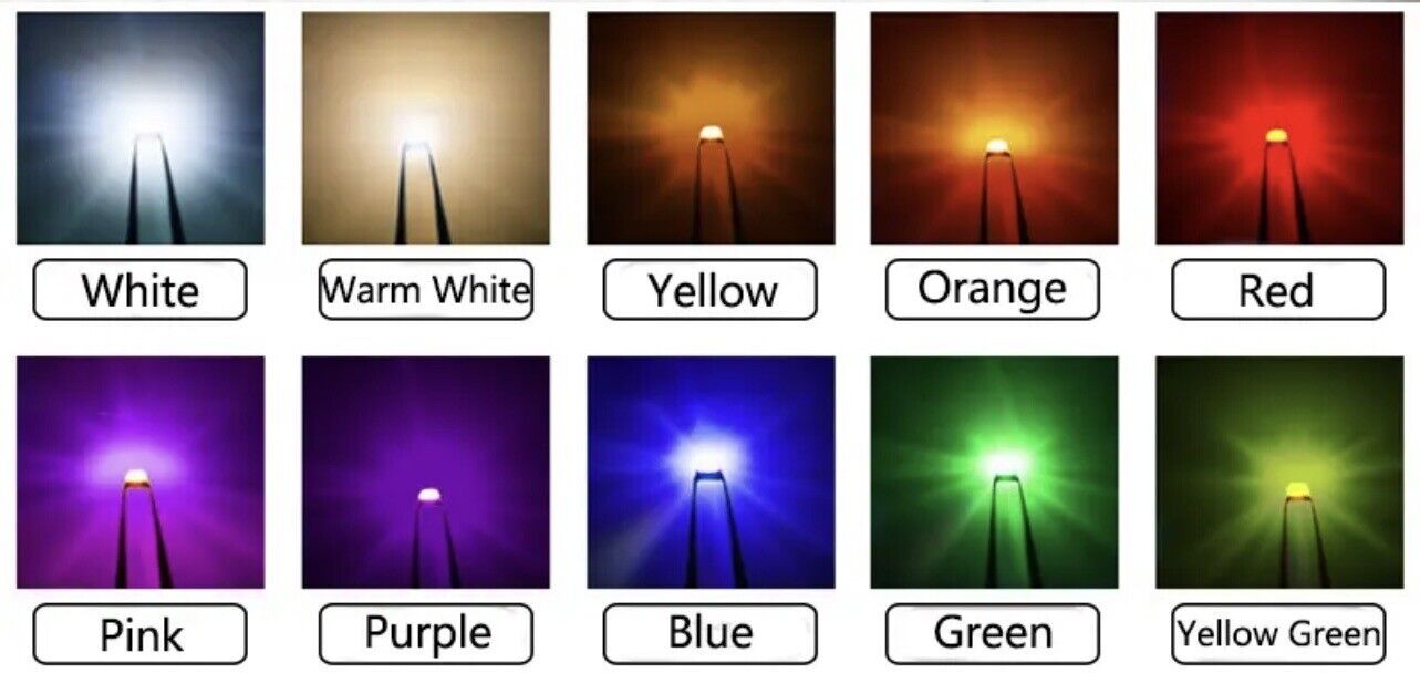 200pcs 1206 SMD YELLOW-GREEN 570nm LED Components Light Emitting Diodes