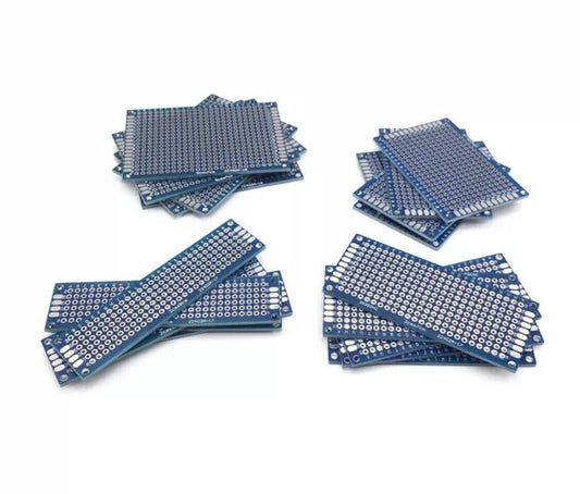 20PCS 4 Sizes Double Side FR4 PCB Arduino Prototype DIY 5x7cm 4x6cm 3x7cm 2x8cm