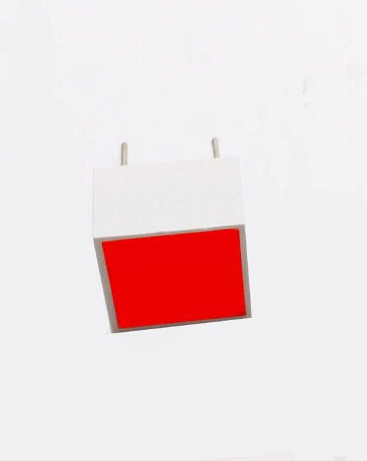 5PCS 10X10mm Indicator LED Block Diodes RED 625nm Light Emitting Diodes Projects