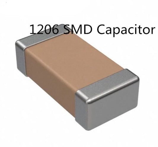 720PC 1206 1pF-10UF 1% SMD Capacitors Chip SMT DIY Electronics 36 Values 20ea