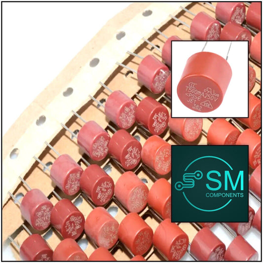 60PCS TE5-382 SLOW BLOW Round Plastic Fuse 250V PCB Mount T500mA-T10A 12 Values
