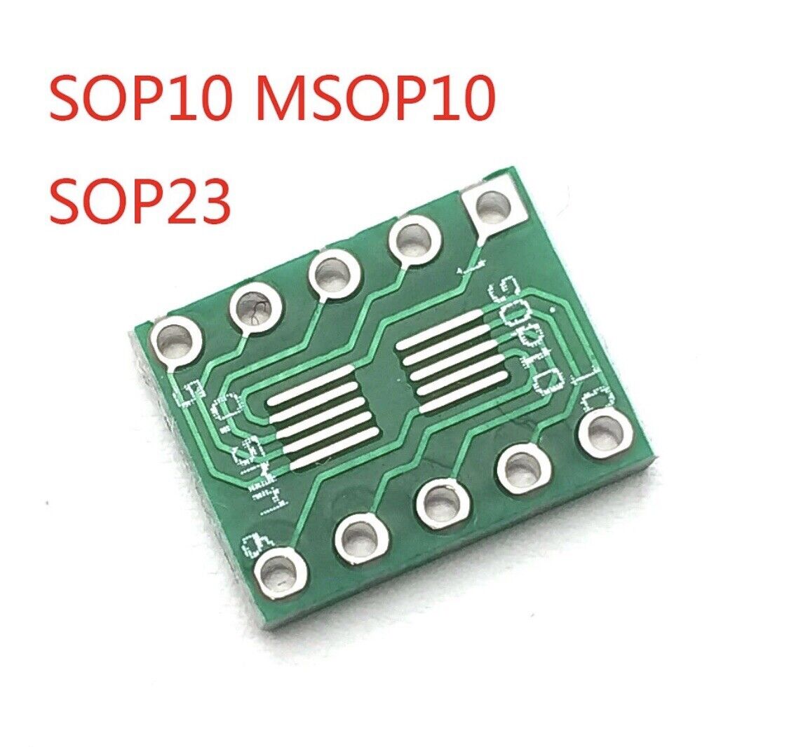 15PCS SOP10 TSSOP10 SSOP10 to DIP10 Transfer Board DIP Pin Board Pitch Adapter
