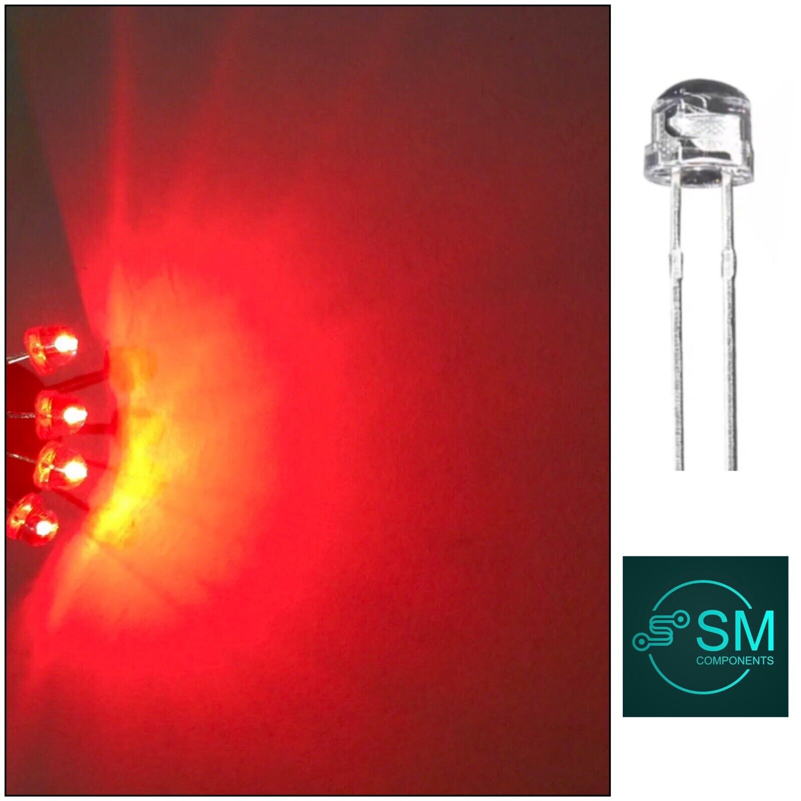 5mm Red Straw Hat Led Diode 100pcs Round Head LED Clear Top 620 630nm 5mm-red-straw-hat-led-diode-100pcs-round-head-led-clear-top-620-630nm