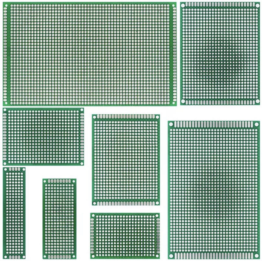 2PCS 80 X 120 Double Side FR4 Arduino Prototype Universal PCB Board Solder GREEN