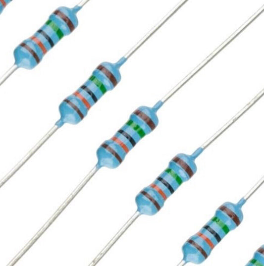 300PCS 30 Values 10-1M Ohm 1% 1/4W 0.25Watt Metal Film Resistors Assortment Kit