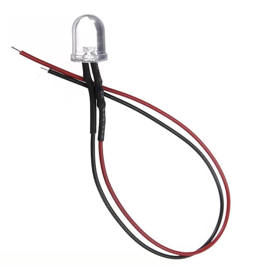 10PCS Prewired 10mm BLUE 1.5Hz FLASHING LED 12V 20mA 10mm Clear Round LEDS