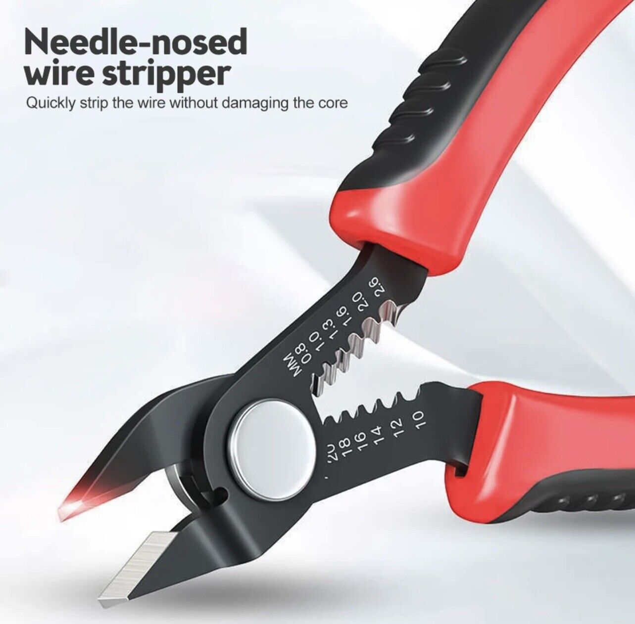 1 Pr Electronic Wire Cable Strippers & Snips Flush Cutter Nipper Cutting DIY