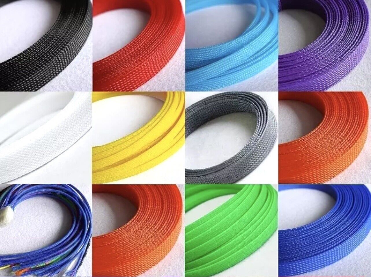 Expanding Braided Cable Sleeve Cable Tidy Abrasion Resistant Inc End Shrink Tube