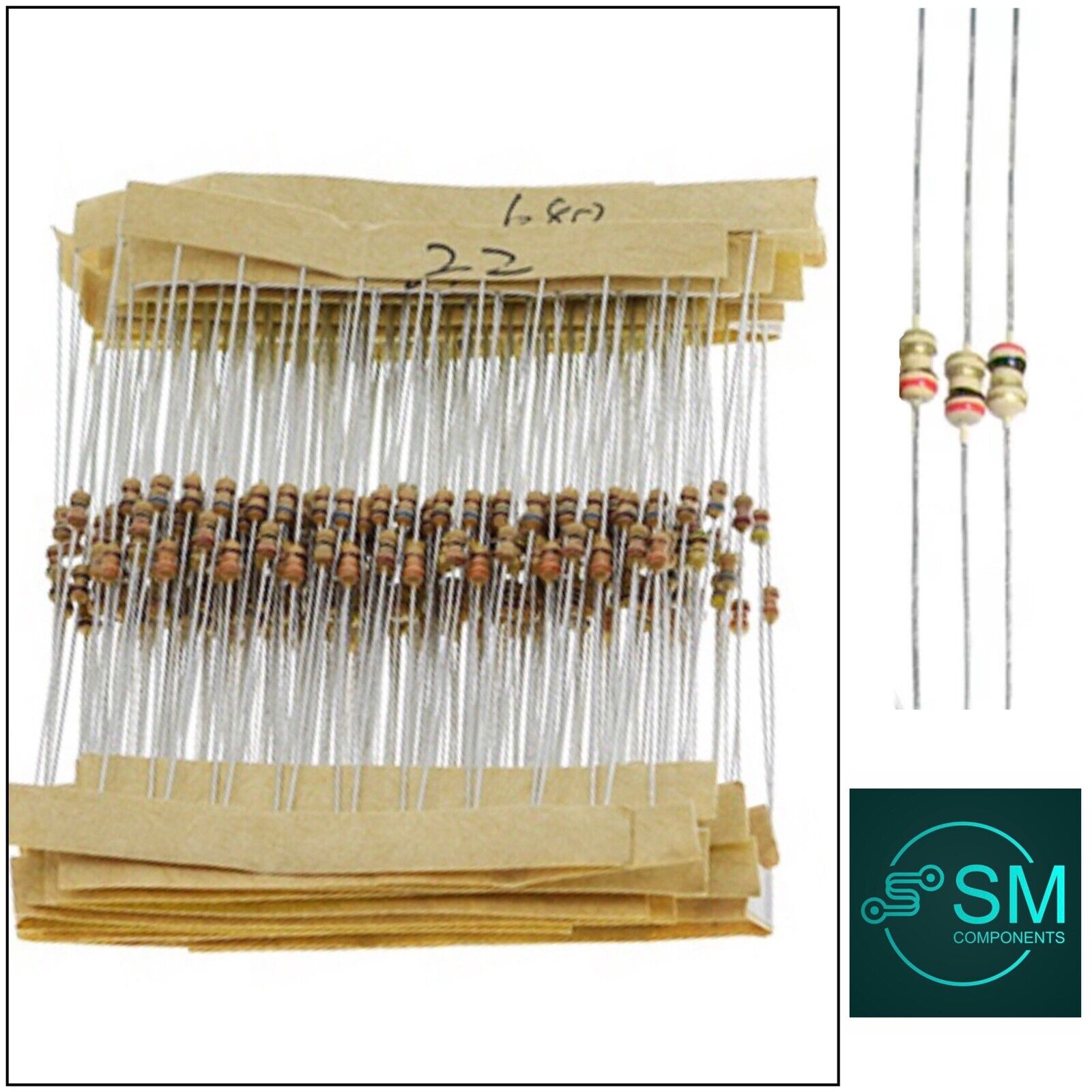 Buy 600 pcs. Metal Film Resistor Assorted kit - 30 Kinds Online at