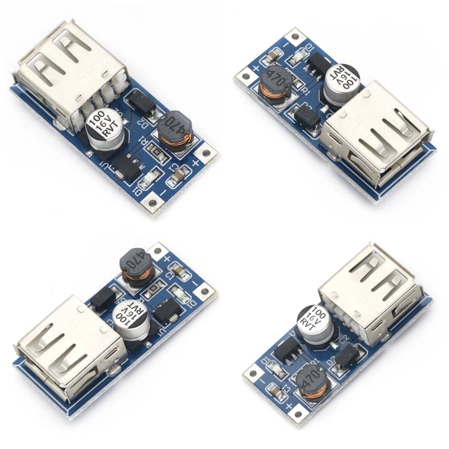 4PC DC-DC Boost Converter Power Supply 0.9V-5V To 5V Output 0.6A Boost Converter