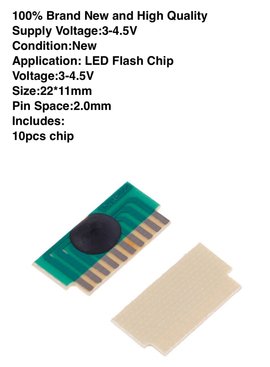 10Pcs 6-LED 3-4.5V flash chip cob LED driver cycle flashing control board DIY