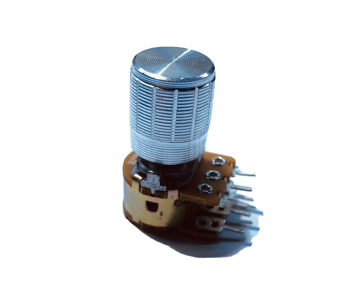 10pcs Silver Rotary Volume Knob Aluminium Suit 6mm Shaft Potentiometer 12x15mm