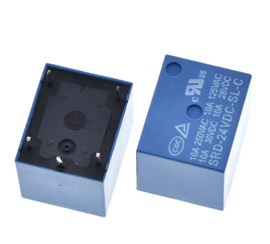 4PCS 24V 5 Pin Relay Quality DC Coil Power Relay SRD-24VDC-SL-C 24VDC 10A DIY