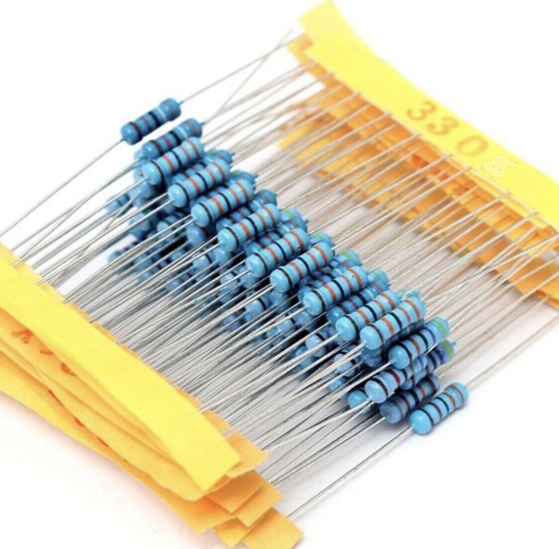 300pcs 10 X 30 Values 1/2W 1% Metal Film Resistor Assortment Kit 0.1Ω ~ 750Ω