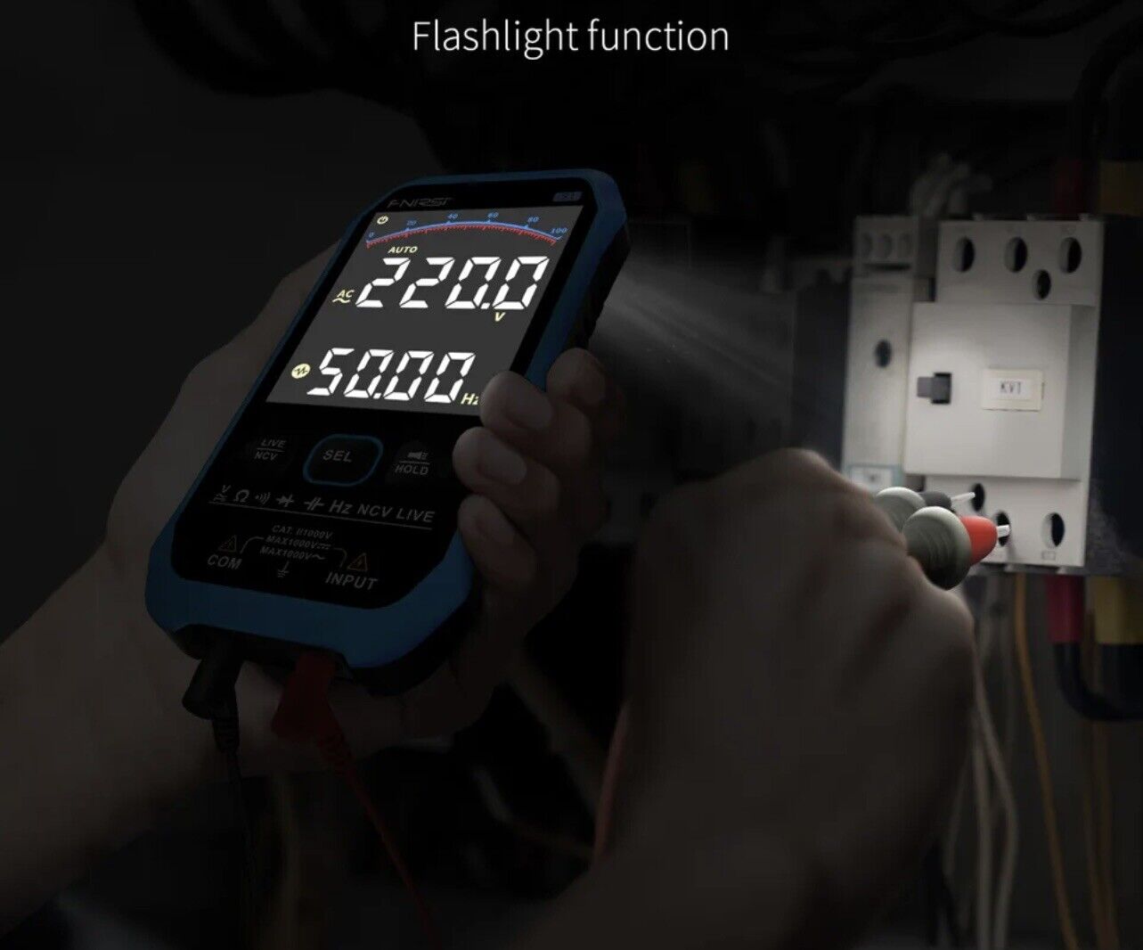 FNIRSI-S1 Digital Multimeter 9999 Counts AC DC Diode NCV Hz Live Tester