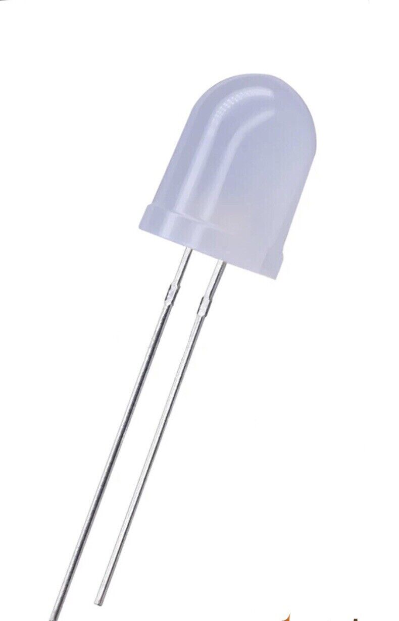 50pcs 10mm F10 Orange Diffused Round LED Light Emitting Diode Bright LED 605nm