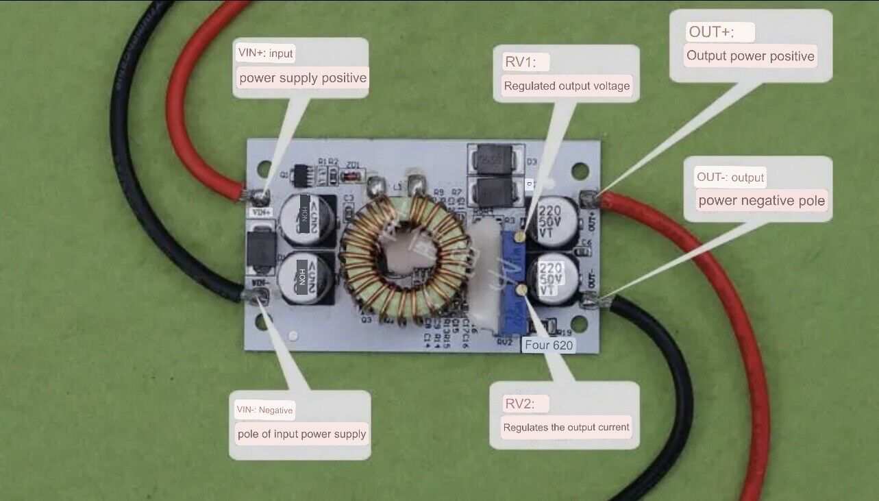 250W DC-DC Adjustable CV/CC Constant Current Step Up Boost Converter DIY